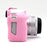 For Canon EOS R50 Litchi Texture Protective Cover Soft Silicone Camera Anti-drop Sleeve - Pink - 5