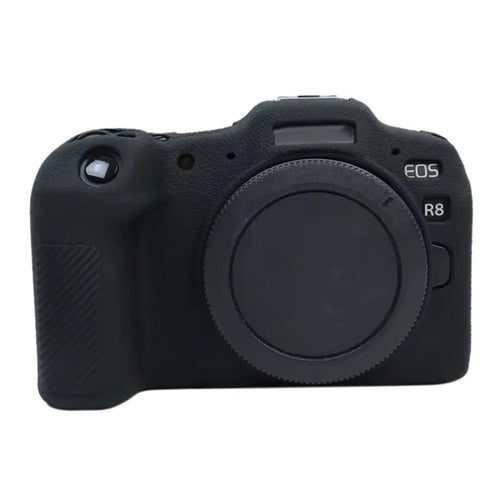 For Canon EOS R8 Case Scratch-resistant Silicone Camera Cover Protector - Black - 1