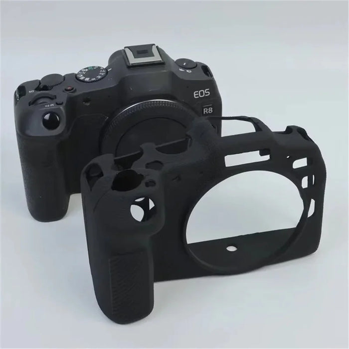 For Canon EOS R8 Case Scratch-resistant Silicone Camera Cover Protector - Black - 3