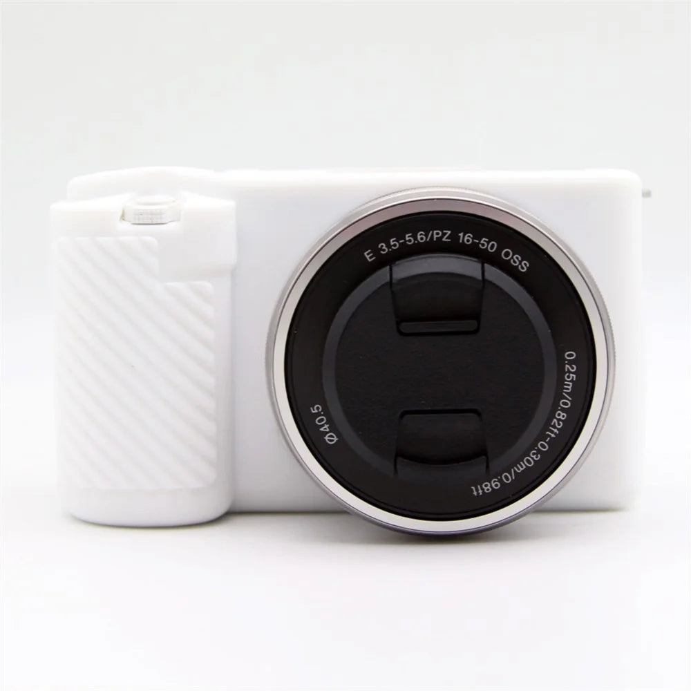 Dust-proof Sleeve for Sony ZV-E10 Camera Non-slip Silicone Cover Protective Case - White - 1