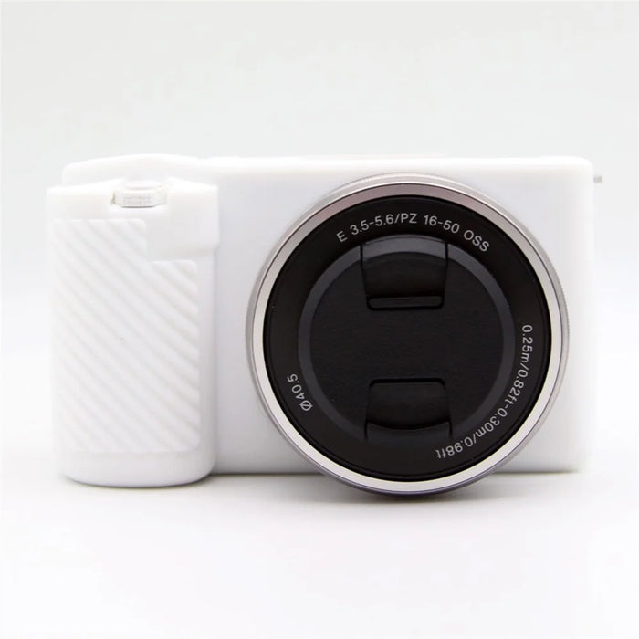 Dust-proof Sleeve for Sony ZV-E10 Camera Non-slip Silicone Cover Protective Case - White - 1