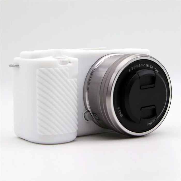 Dust-proof Sleeve for Sony ZV-E10 Camera Non-slip Silicone Cover Protective Case - White - 2
