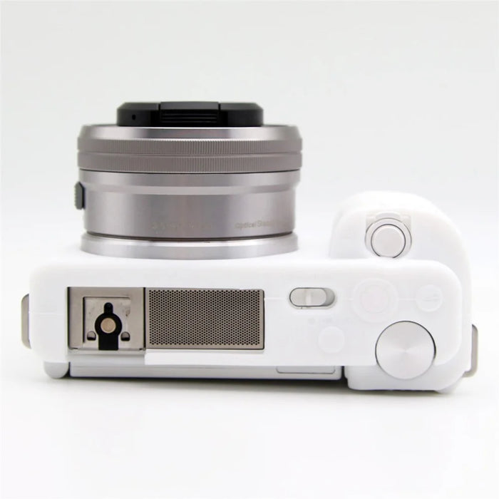 Dust-proof Sleeve for Sony ZV-E10 Camera Non-slip Silicone Cover Protective Case - White - 6