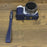For Sony ZV-E10 PU Leather Bottom Case Battery Opening Design Camera Half Body Cover with Hand Strap - Sapphire - 3