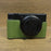 For Sony ZV-1 II / ZV-1F Camera Case PU Leather Half Body Protective Cover with Screw - Green - 3