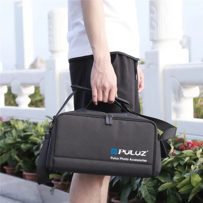 PULUZ PU5016B Digital Camera Handbag Crossbody Bag Padded Dividers SLR Camera Shoulder Bag - 6