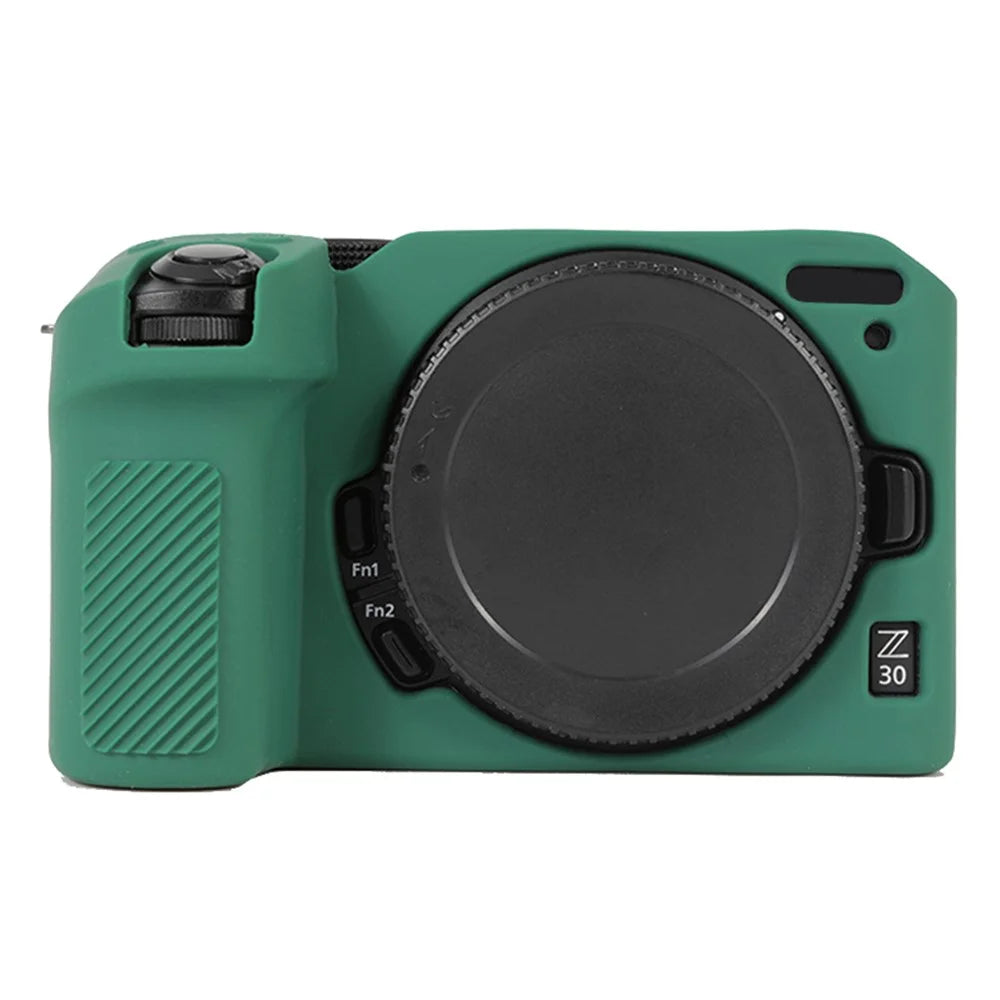 For Nikon Z30 Soft Silicone Protective Case Camera Anti-drop Cover - Green - 1