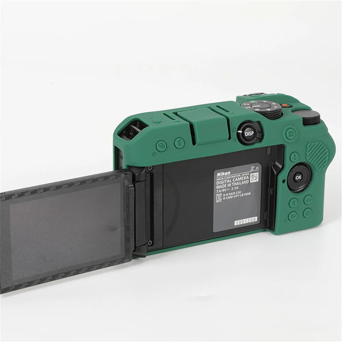 For Nikon Z30 Soft Silicone Protective Case Camera Anti-drop Cover - Green - 6