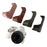 For Canon EOS 200D II / 200D Buffalo Texture PU Leather Bottom Case Anti-scratch Half Body Camera Cover - Black - 5