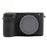For Sony A6700 Textured Case Anti-Scratch Silicone Cover Camera Sleeve - Black - 1