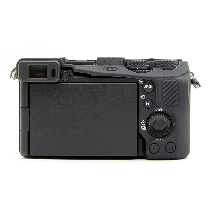 For Sony A6700 Textured Case Anti-Scratch Silicone Cover Camera Sleeve - Black - 2