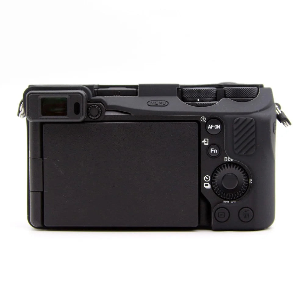 For Sony A6700 Camera Sleeve Textured Silicone Protector Case Cover - Black - 2