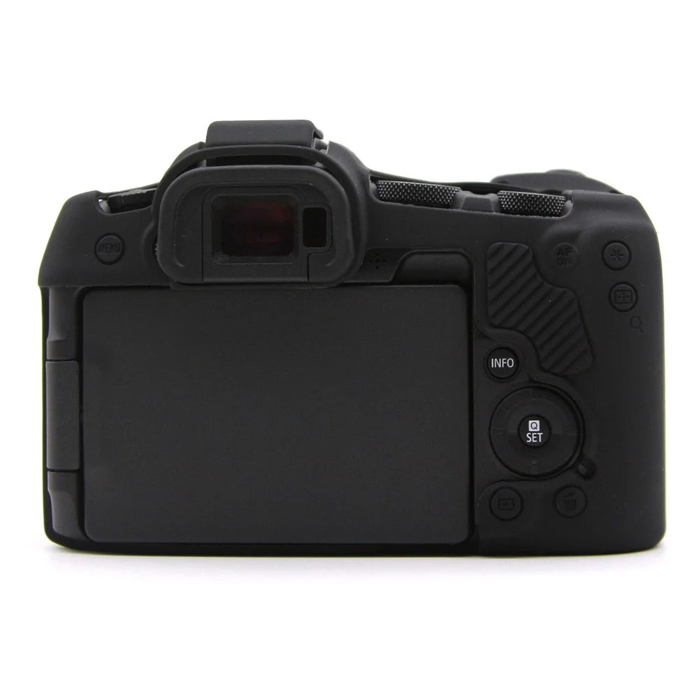 For Canon EOS R8 Anti-drop Camera Cover Soft Silicone Protective Case, Glossy - Black - 4