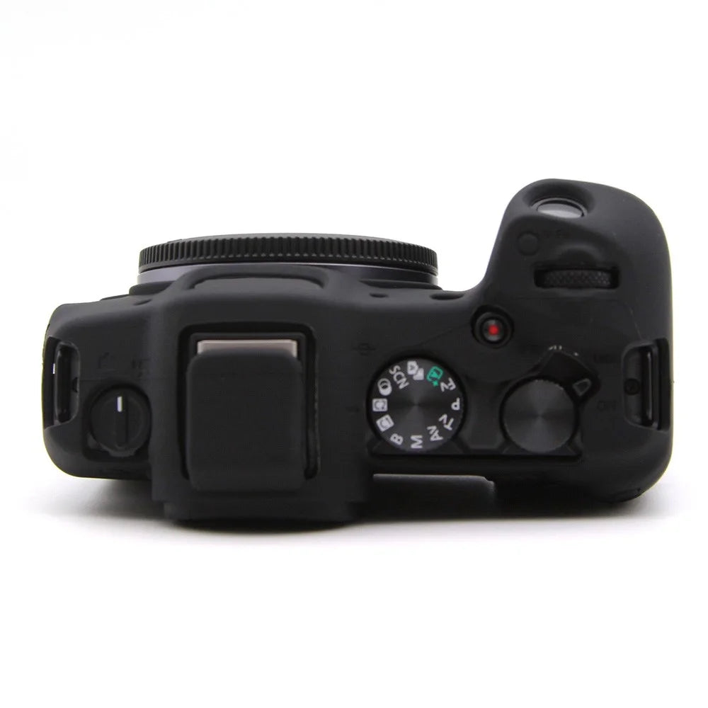 For Canon EOS R8 Anti-drop Camera Cover Soft Silicone Protective Case, Glossy - Black - 5