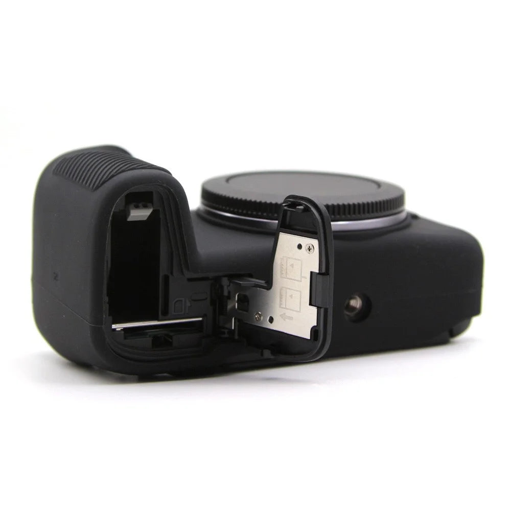 For Canon EOS R8 Anti-drop Camera Cover Soft Silicone Protective Case, Glossy - Black - 6