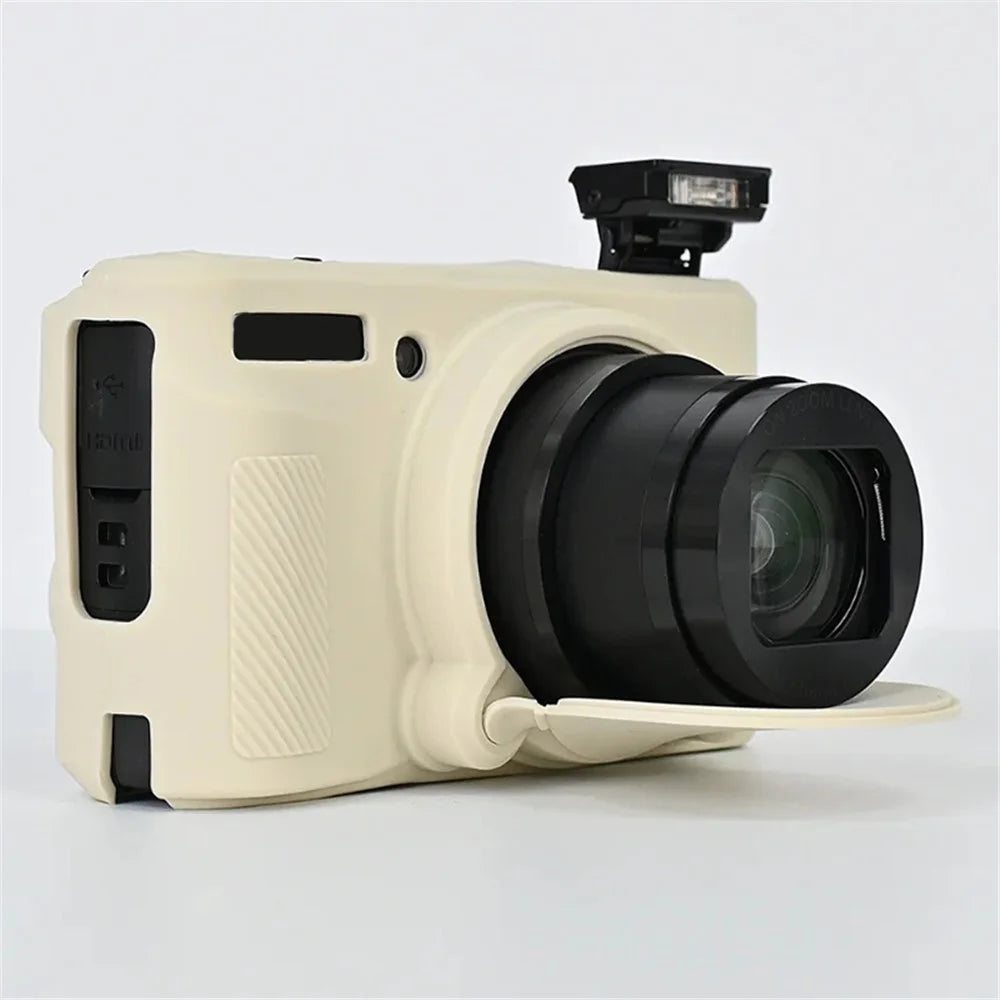 For Canon SX740 / SX730 Soft Silicone Protective Case Anti-drop Camera Cover - Beige - 3