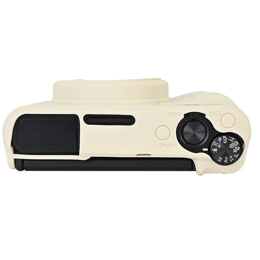 For Canon SX740 / SX730 Soft Silicone Protective Case Anti-drop Camera Cover - Beige - 6