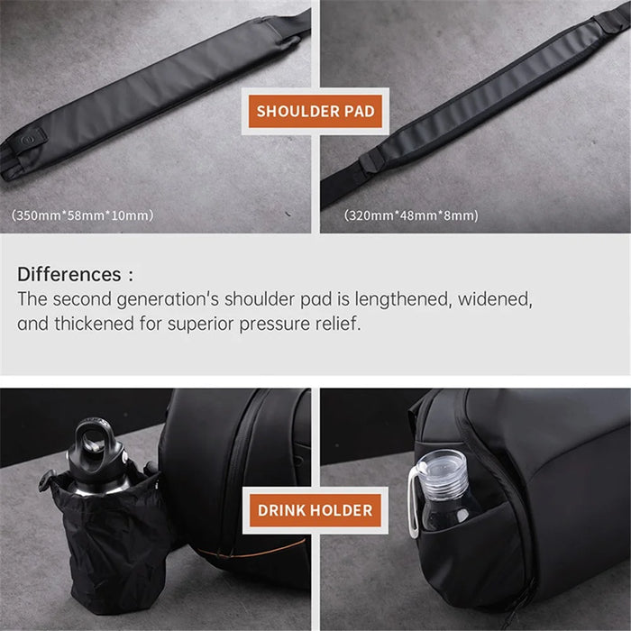 PGYTECH OneGo V2 4L Outdoor Camera Carrying Chest Bag Zipper Crossbody Bag - Black - 5