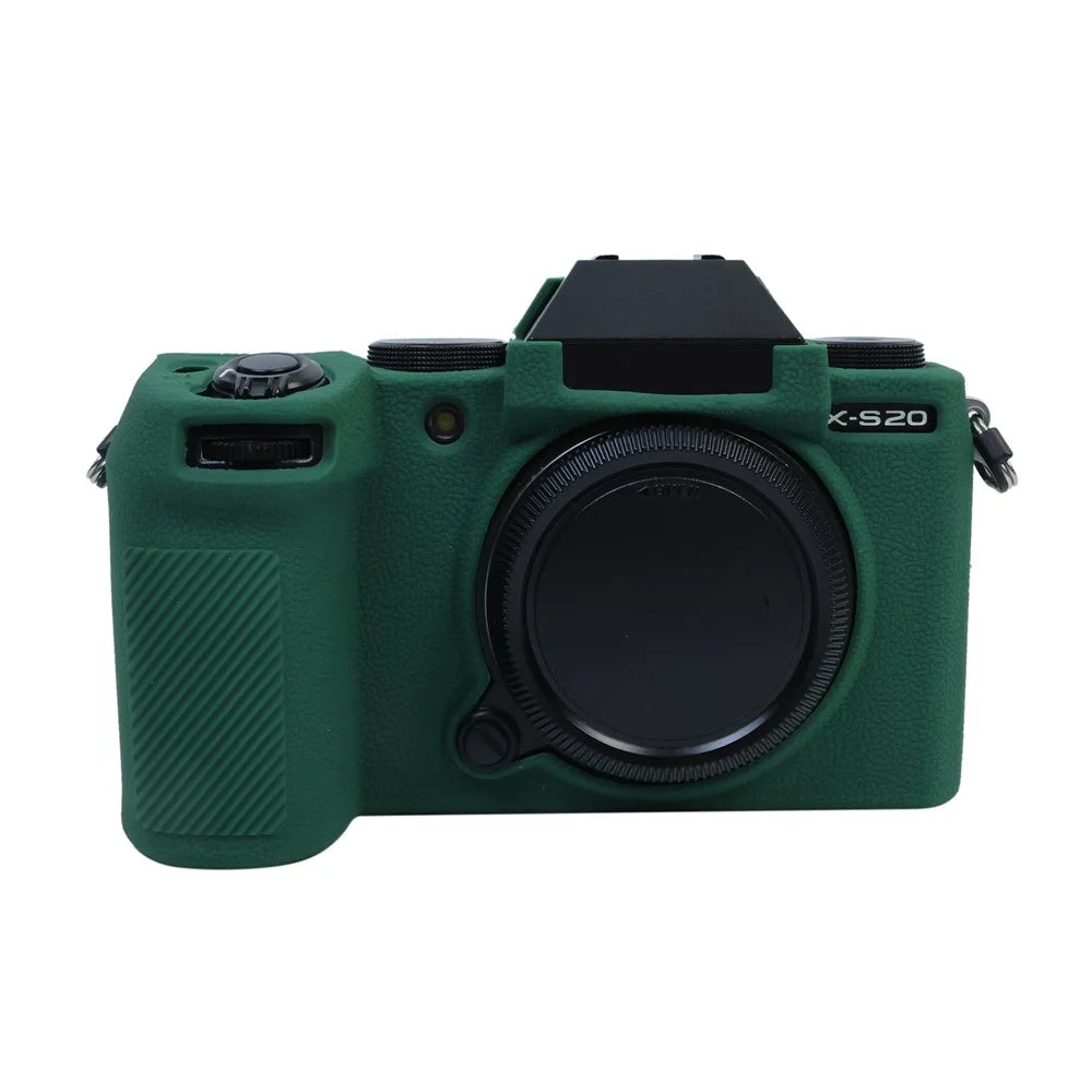 For Fuji X-S20 Soft Silicone Protective Case Camera Shockproof Cover - Green - 1