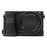Camera Case for Sony A6400 / A6300 / A6100 / A6000 Battery Opening Design Palm Texture PU Leather Half Body Bottom Case with Wrist Strap - Black - 2