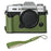 For Fujifilm XT10 / XT20 / XT30 / XT30 II PU Leather Camera Case Bottom Half-Body Protective Case with Hand Grip - Green - 1