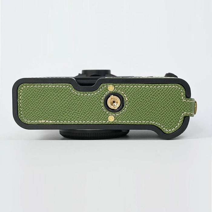 For Fujifilm XT10 / XT20 / XT30 / XT30 II PU Leather Camera Case Bottom Half-Body Protective Case with Hand Grip - Green - 5