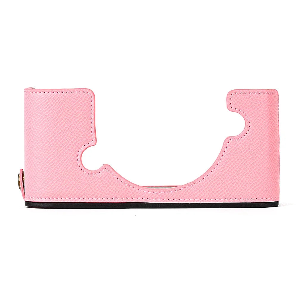 Leather Camera Case For Nikon ZFC Bottom Half-Body Camera Cover Anti-Scratch Protector with Hand Grip - Pink - 6