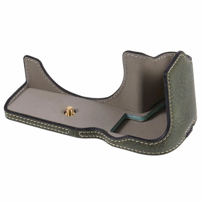For Canon EOS R8 / RP PU Leather Camera Case Bottom Half-Body Protective Case with Battery Opening - Green - 2