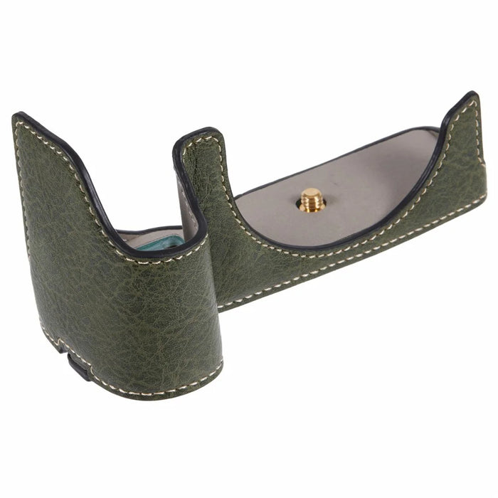 For Canon EOS R8 / RP PU Leather Camera Case Bottom Half-Body Protective Case with Battery Opening - Green - 4