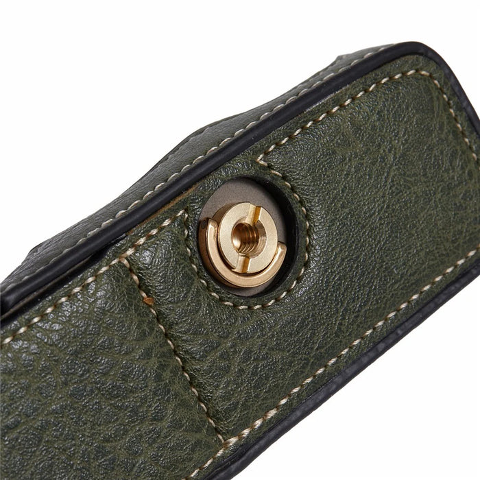For Canon R5 / R6 / R6 Mark II Protective PU Leather Half Camera Case Bottom Half-Body Protective Cover - Green - 7