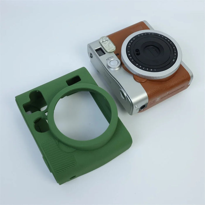 For Fuji Instax Mini 90 Silicone Case Camera Protective Cover Anti-drop Case - Green - 5