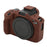 For Canon EOS R50 Silicone Protective Case Soft Anti-collision Camera Cover - Coffee - 1