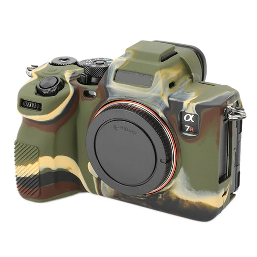 For Sony A7R5 / A7M5 Glossy Camera Cover Drop Protection Soft Silicone Protective Case - Camouflage - 1