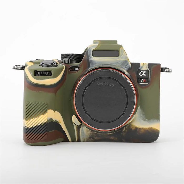 For Sony A7R5 / A7M5 Glossy Camera Cover Drop Protection Soft Silicone Protective Case - Camouflage - 2