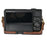 Camera Bag for Canon SX740 HS / SX730 / SX720 Camera Protective Cover PU Leather Digital Camera Bag with Shoulder Strap - Coffee - 5