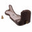 For Nikon Z 30 / Z 50 Anti-Scratch Camera Bottom Cover Screw Design PU Leather Half Body Case - Coffee - 2