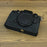 For Nikon Z f Genuine Cow Leather Protective Bottom Case Half Camera Cover with Battery Opening - Black - 3