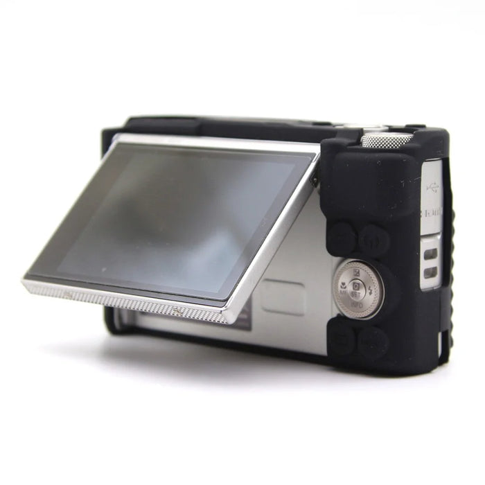 For Canon SX740 HS / SX730 HS Case Anti-Slip Silicone Camera Protective Cover - Black - 3