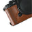 For Nikon Z f Tree Bark Leather Bottom Case Half Camera Cover with Battery Opening - Coffee - 2