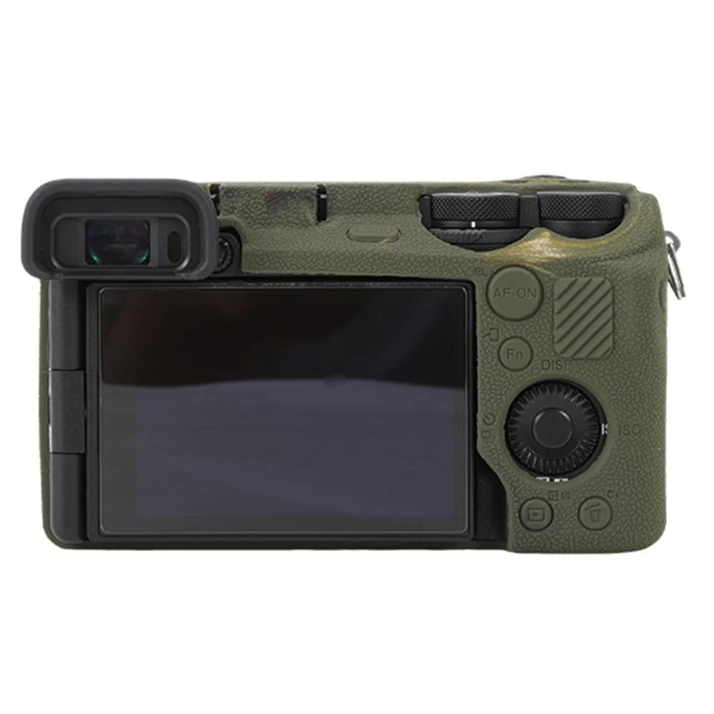 For Sony A6700 Litchi Texture Silicone Protective Case Anti-collision Camera Cover - Camouflage - 2