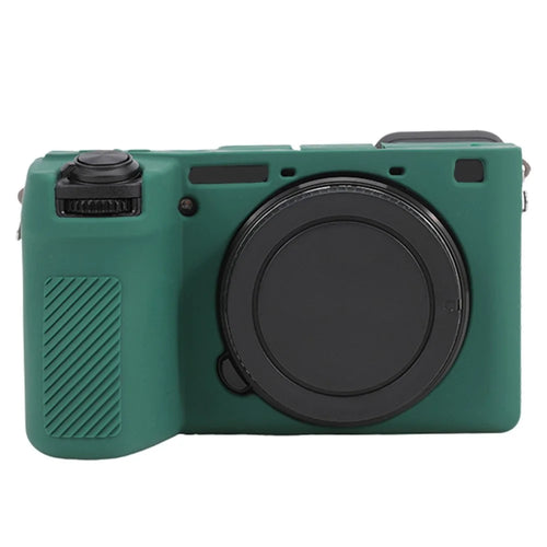 For Sony A6700 Drop Protection Camera Cover Soft Silicone Glossy Protective Case - Green - 1
