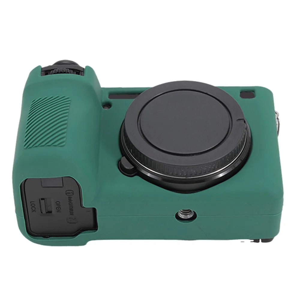 For Sony A6700 Drop Protection Camera Cover Soft Silicone Glossy Protective Case - Green - 6