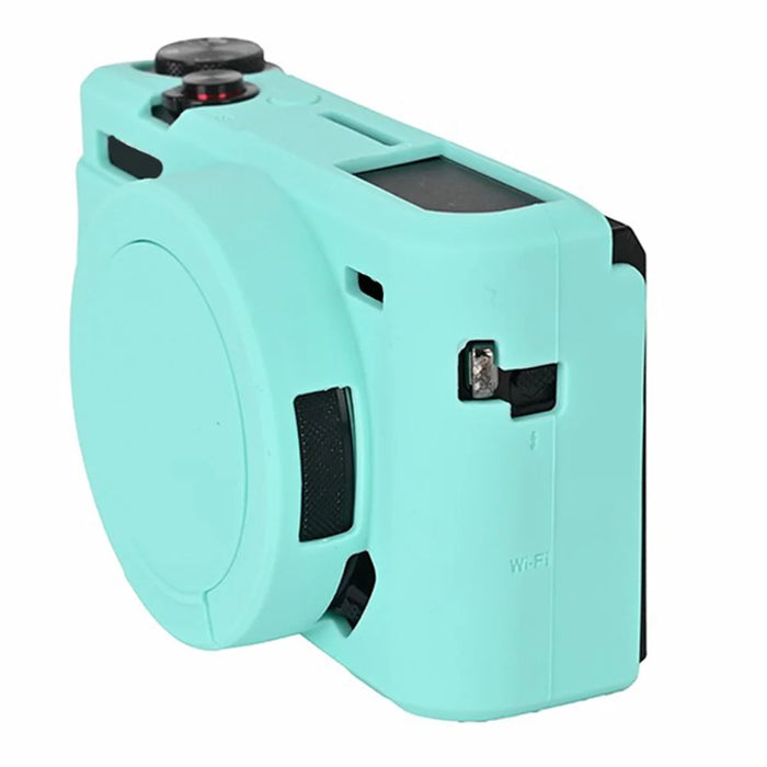 For Canon G7 X Mark II Silicone Protective Case Anti-skid Camera Cover - Blue - 7