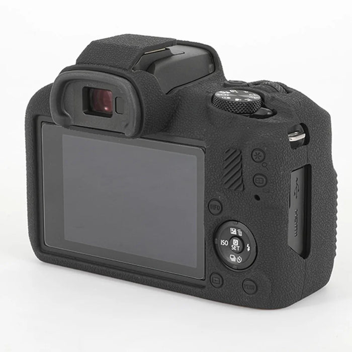 For Canon EOS R100 Case Soft Silicone Cover Anti-skid Camera Protective Shell - Black - 6