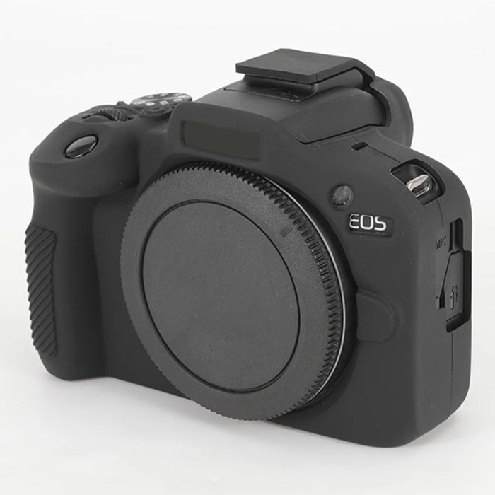 For Canon EOS R100 Anti-skid Camera Cover Soft Silicone Protective Case - Black - 5