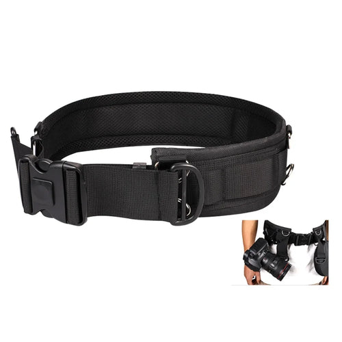 SLR Camera Fixed Belt Adjustable Photography Waistband Mountaineering Lens Bag Holder Hanging Strap - 1