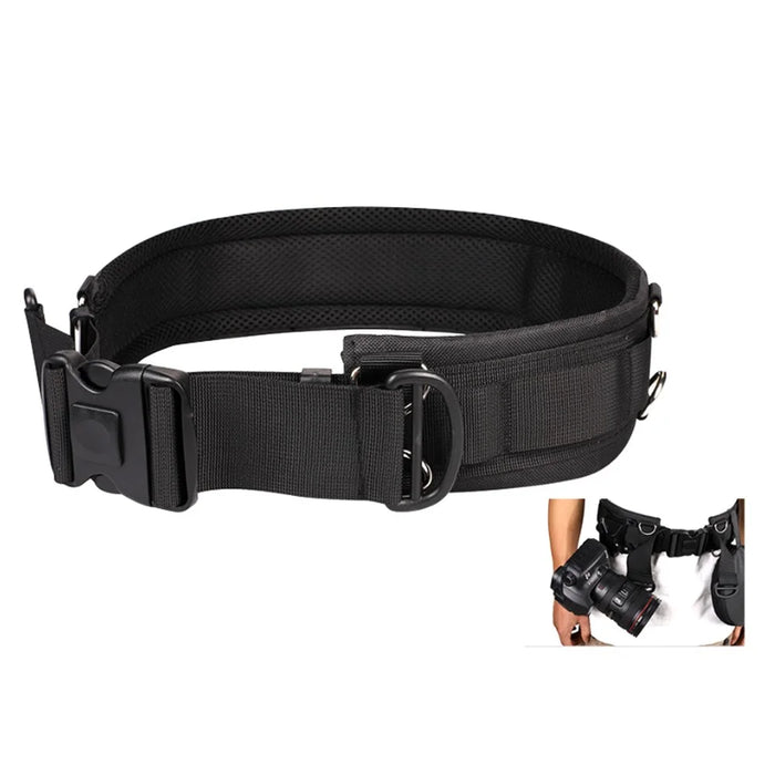 SLR Camera Fixed Belt Adjustable Photography Waistband Mountaineering Lens Bag Holder Hanging Strap - 1