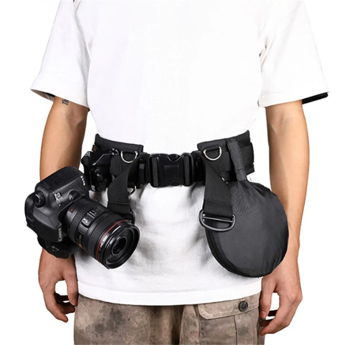 SLR Camera Fixed Belt Adjustable Photography Waistband Mountaineering Lens Bag Holder Hanging Strap - 5