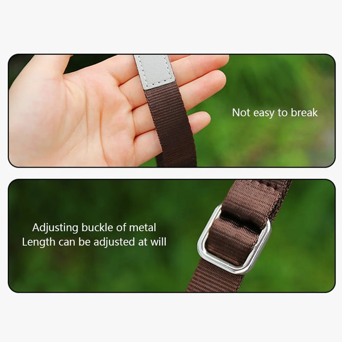 JN-GDII Quick Release Polyester Camera Carrying Strap 29-35cm Telescopic Wrist Strap - Black - 4