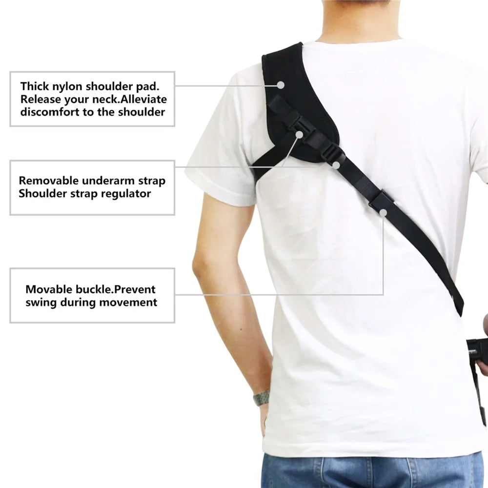 PULUZ PU6011 Quick Release Anti Slip Soft Pad Nylon Shoulder Strap with Metal Hook for SLR  /  DSLR Cameras - 6